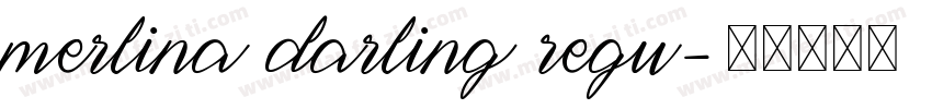 Merlina Darling Regu字体转换
